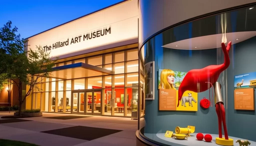 Image of the Hilliard Art Museum's exterior or a notable exhibit.