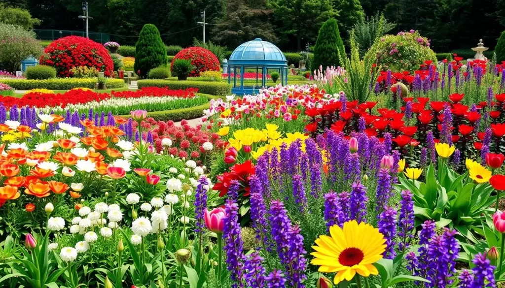 Image of the International Peace Garden, highlighting its beautiful botanical displays.