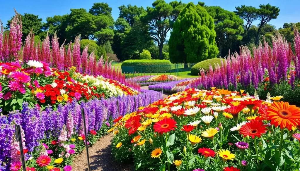 Image of the International Peace Garden's floral displays