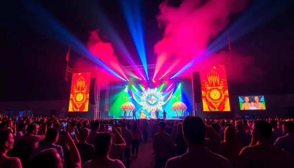 Image of the Mawazine Festival main stage in Rabat, Morocco