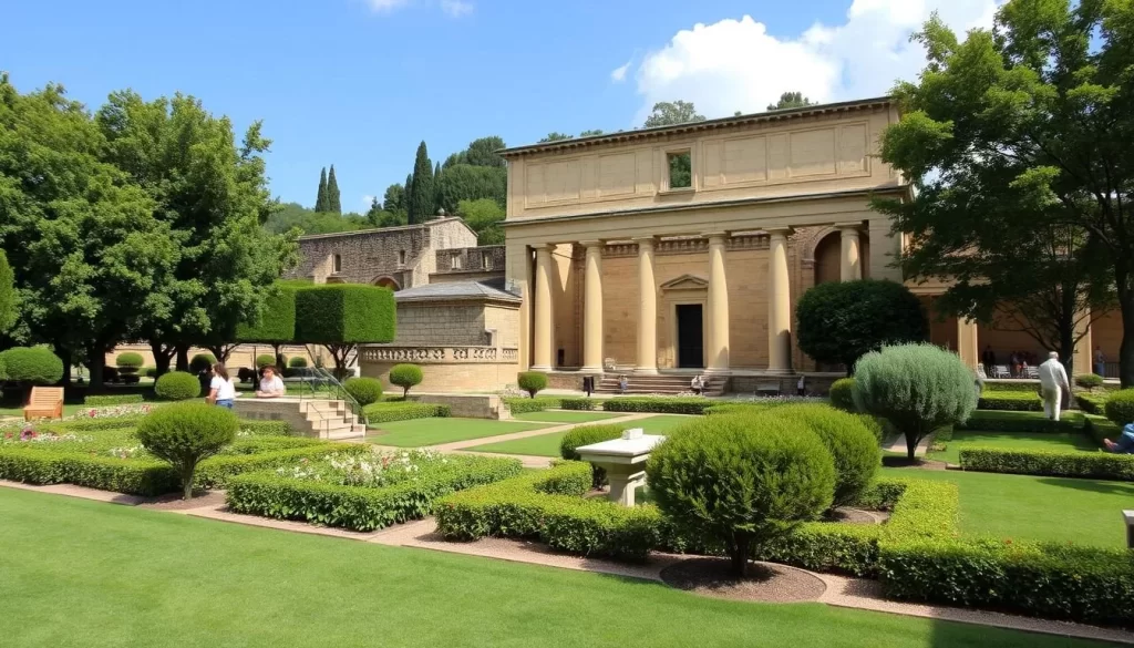 Image of the Ruins of Ujarrás, highlighting the historical significance and beautifully maintained gardens.