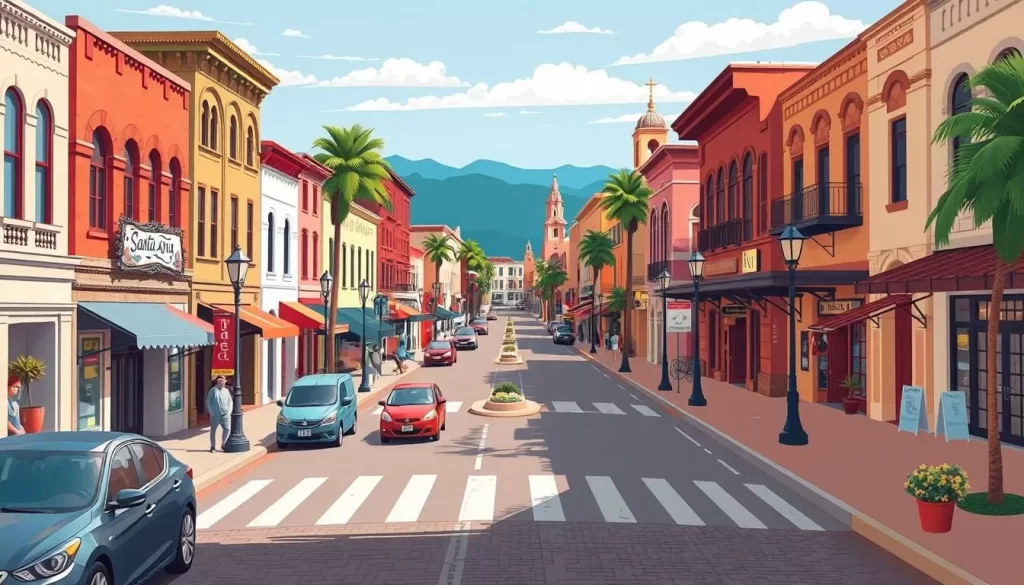 Image of the downtown Santa Ana historic district