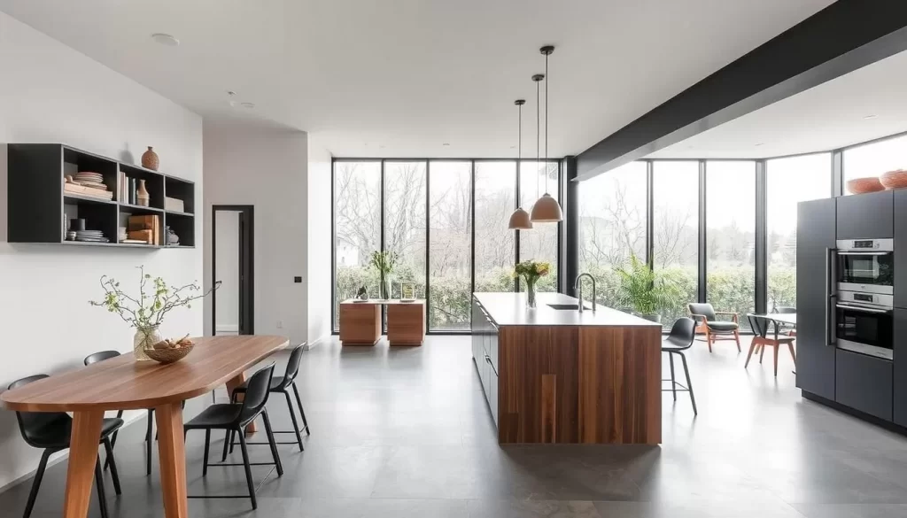 Image of the interior of Studio Gauthier with an open kitchen