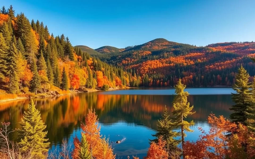 Imagine a serene lake surrounded by lush forests, perfect for a relaxing trip or an adventurous getaway.