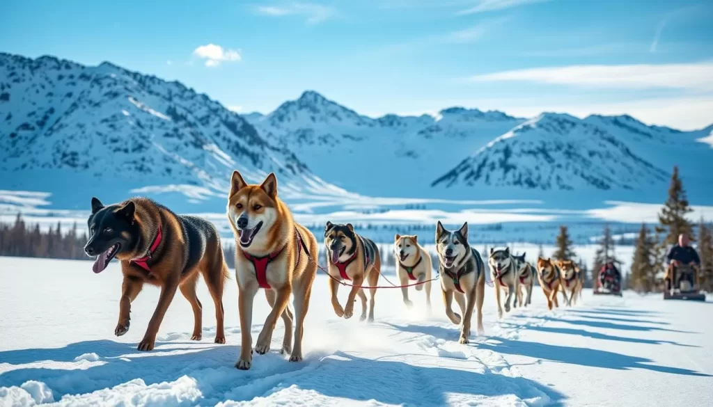 Imagine dog sledding through the snowy landscapes of Iaik National Park, Northwest Territories.