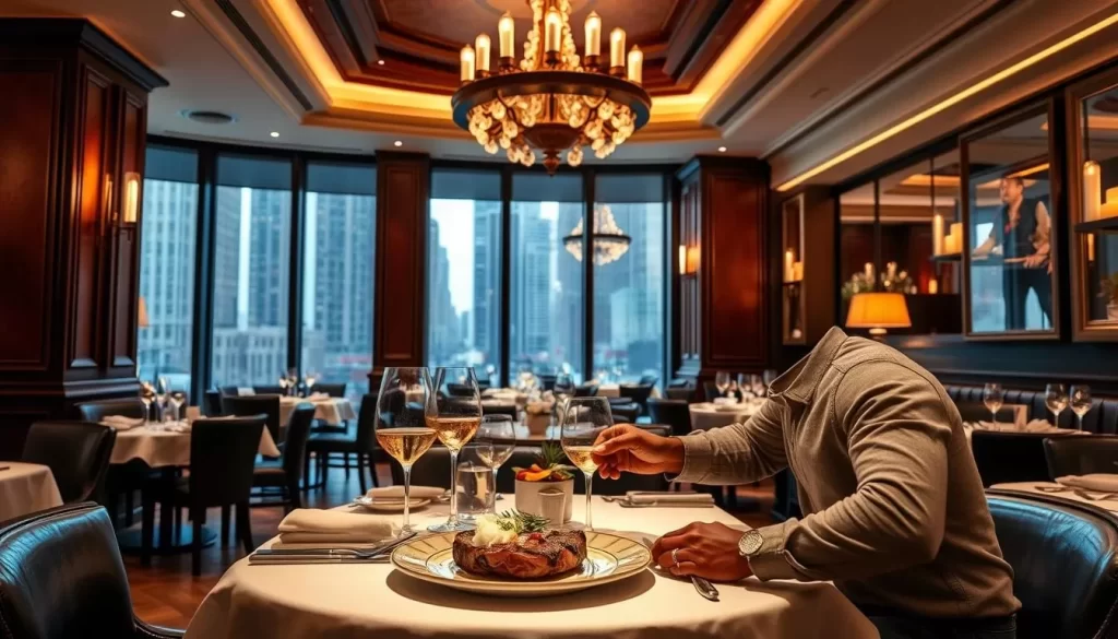 Imagine enjoying a premium steak dinner at one of Chicago's finest steakhouses.