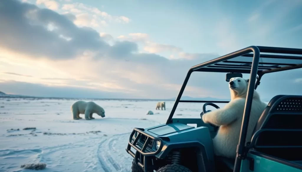 Imagine exploring the vast tundra in a Tundra Buggy, witnessing polar bears and belugas in their natural habitat.