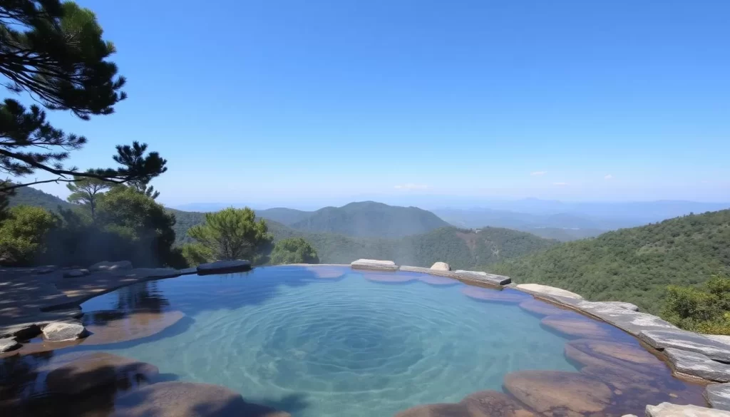 Imagine relaxing in a natural hot spring surrounded by serene landscapes.