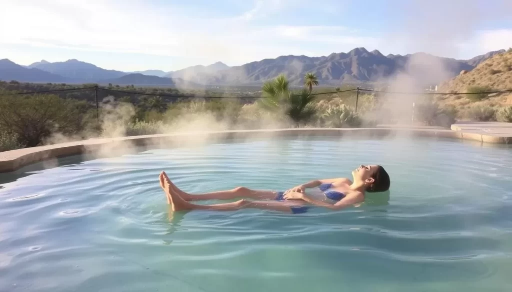 Imagine soaking in a natural hot spring, surrounded by the serene landscape of Desert Hot Springs.