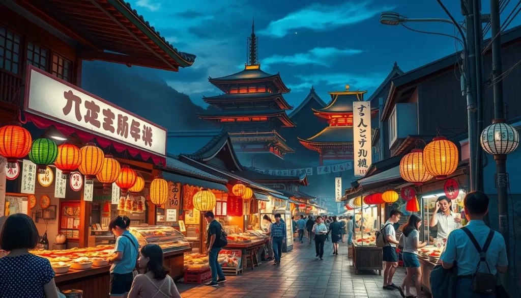 Imagine strolling through Nara's vibrant festivals, surrounded by traditional food stalls and local eateries.