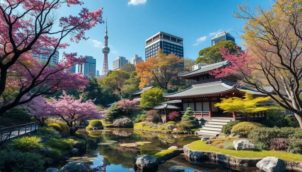 Imagine strolling through a serene oasis in the heart of Tokyo, surrounded by nature's beauty and rich cultural heritage.