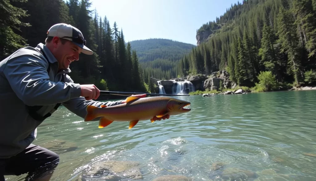 Imagine the thrill of reeling in a catch in the pristine waters of Pisew Falls Provincial Park.