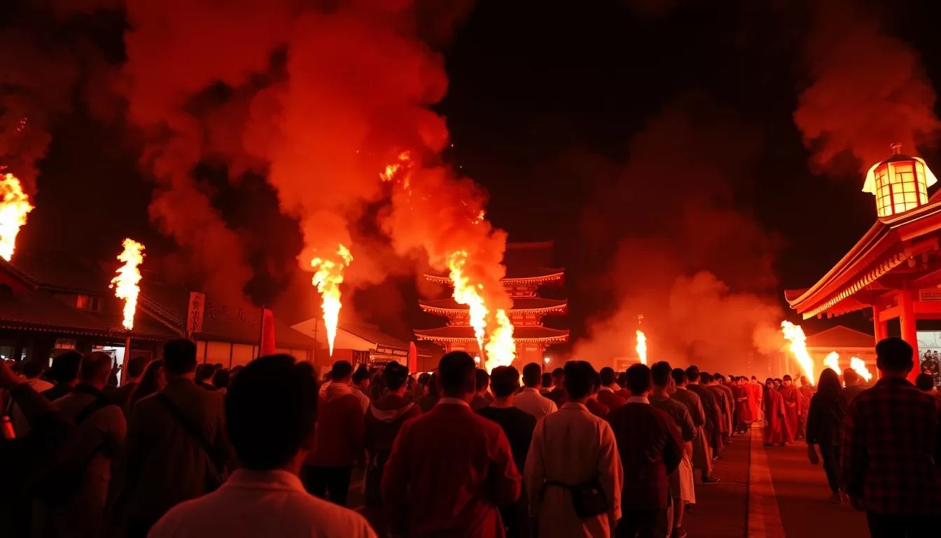 Imagine witnessing ancient Buddhist ceremonies, spectacular fire festivals, and other unique celebrations that offer a window into Japan's cultural heritage.
