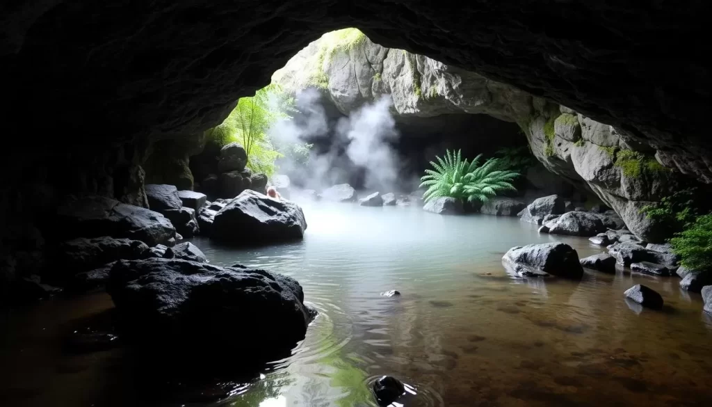 Katsuura Onsen cave bath image