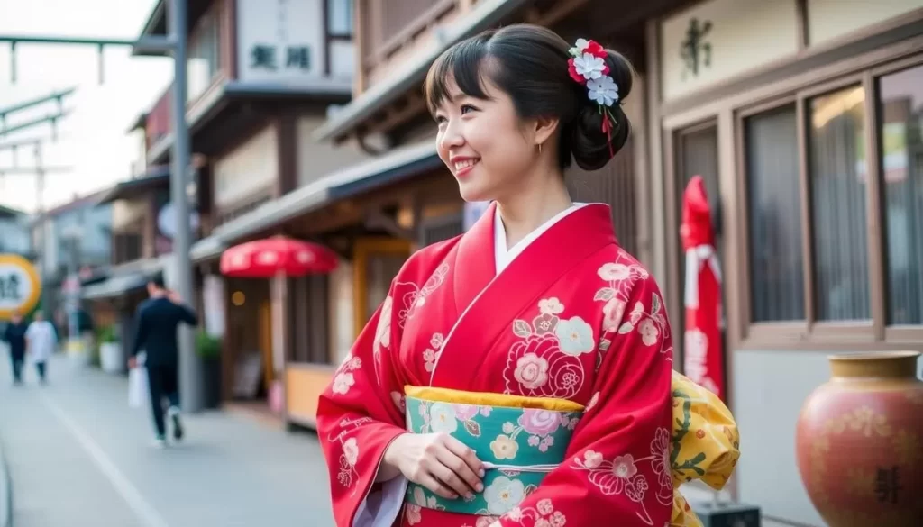 Kimono rental in Kanazawa's Higashi Chaya District