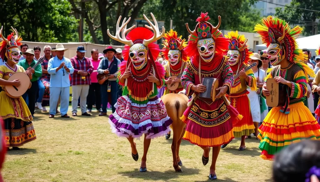 Maya Deer Dance performance during the festival