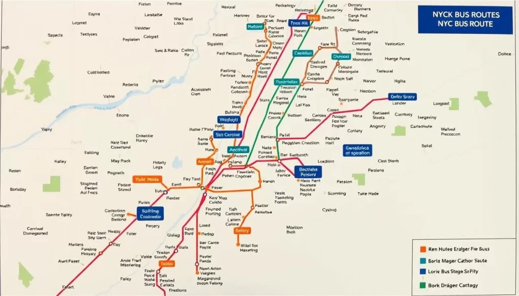 NYC Bus Routes Map