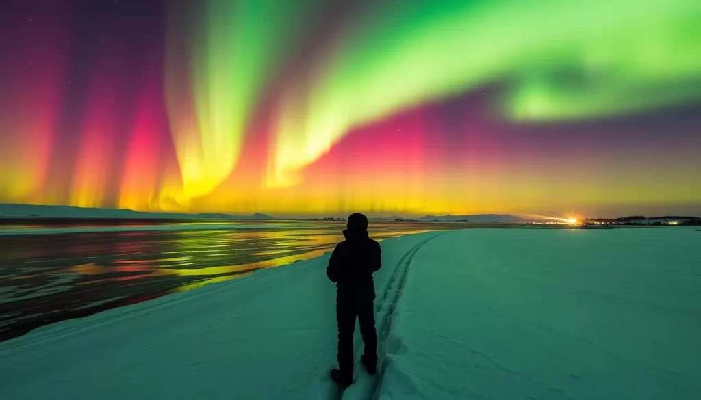 Northern Lights tours in Nunavut during winter