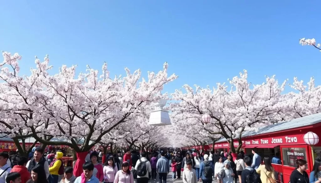 Picture the vibrant Kawazu Cherry Blossom Festival with its thousands of blooming trees.