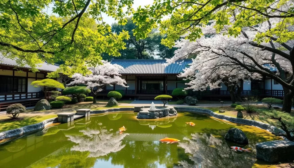 Serene traditional Japanese garden in Edogawa-ku, Tokyo