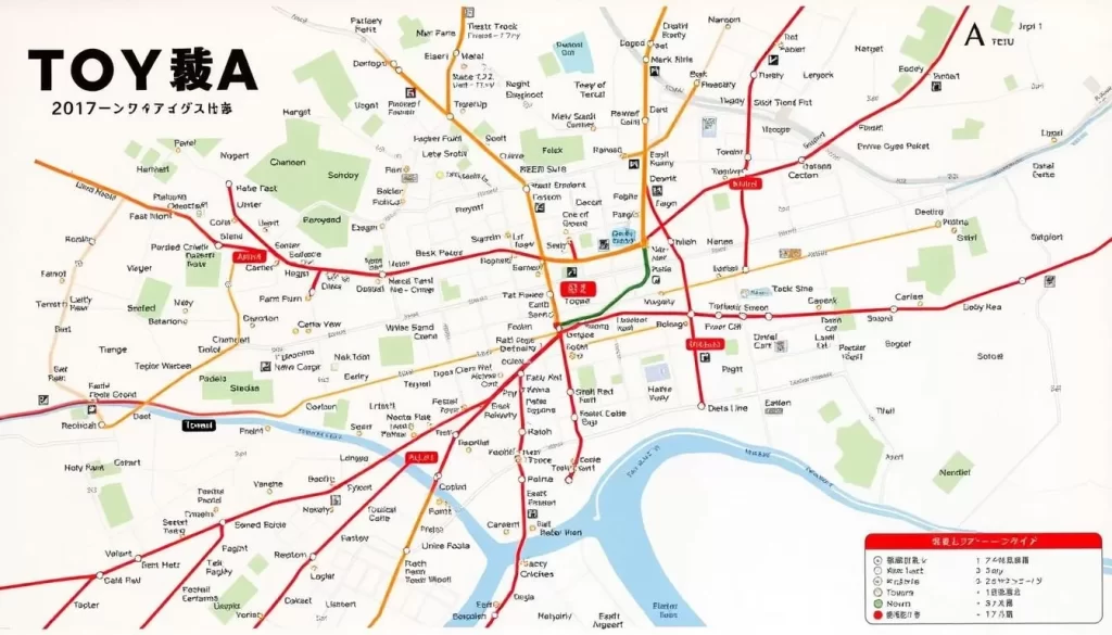 Toyama tram map image