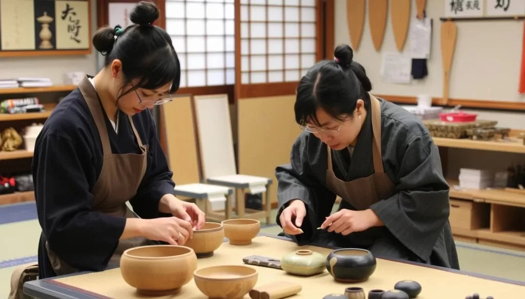 Traditional Japanese craft workshops in Tokyo