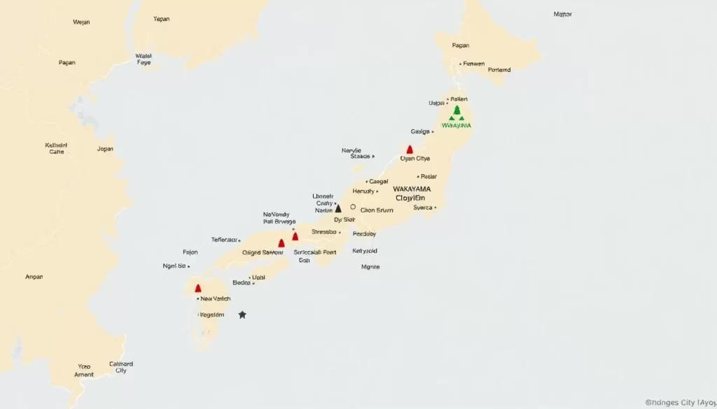 Wakayama City Japan location map