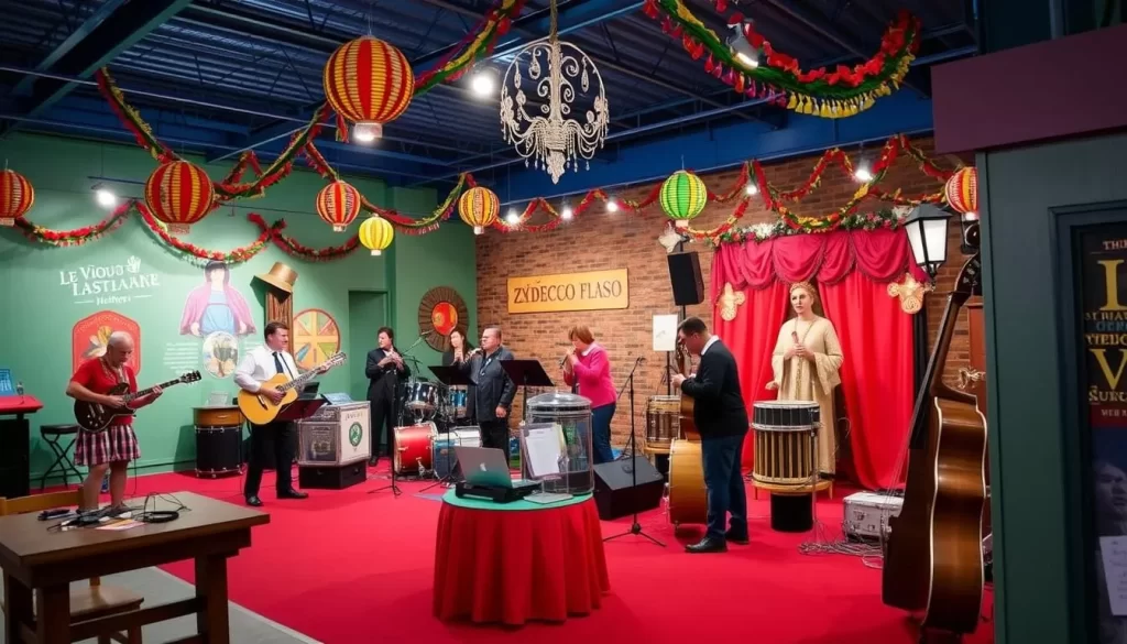 Zydeco Music Exhibit at Le Vieux Village Heritage Park