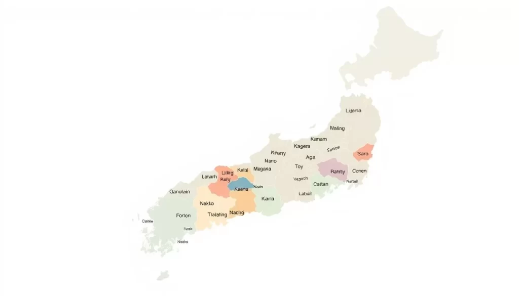 A detailed map of the Korean Peninsula, showcasing the diverse dialects and linguistic variations across different regions. The map is rendered in a clean, minimalist style, with well-defined borders and a muted color palette that evokes a sense of calm and clarity. The foreground features the outlines of the South Korean provinces, each with a distinct hue representing the predominant dialect or language spoken in that area. The middle ground includes subtle topographical details, such as mountain ranges and major rivers, providing context for the linguistic landscape. The background features a softly lit, cloudless sky, creating a serene and inviting atmosphere. The overall composition is balanced and visually appealing, making it an informative and visually captivating representation of the linguistic diversity within South Korea.