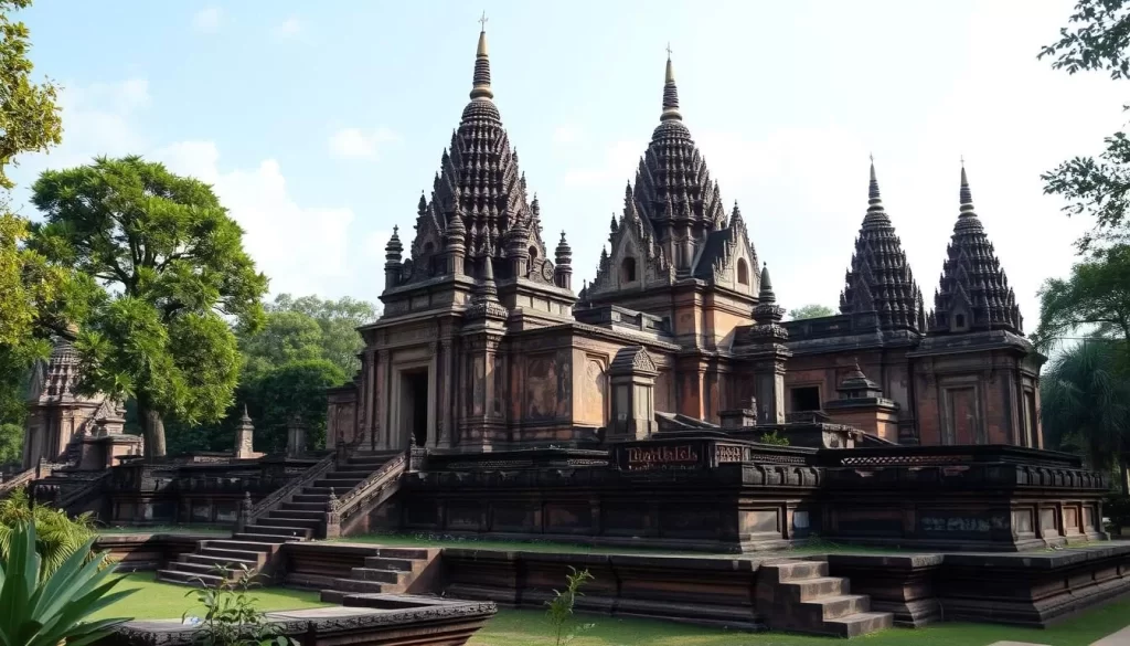 An image of Ayutthaya Historical Park's iconic temple ruins