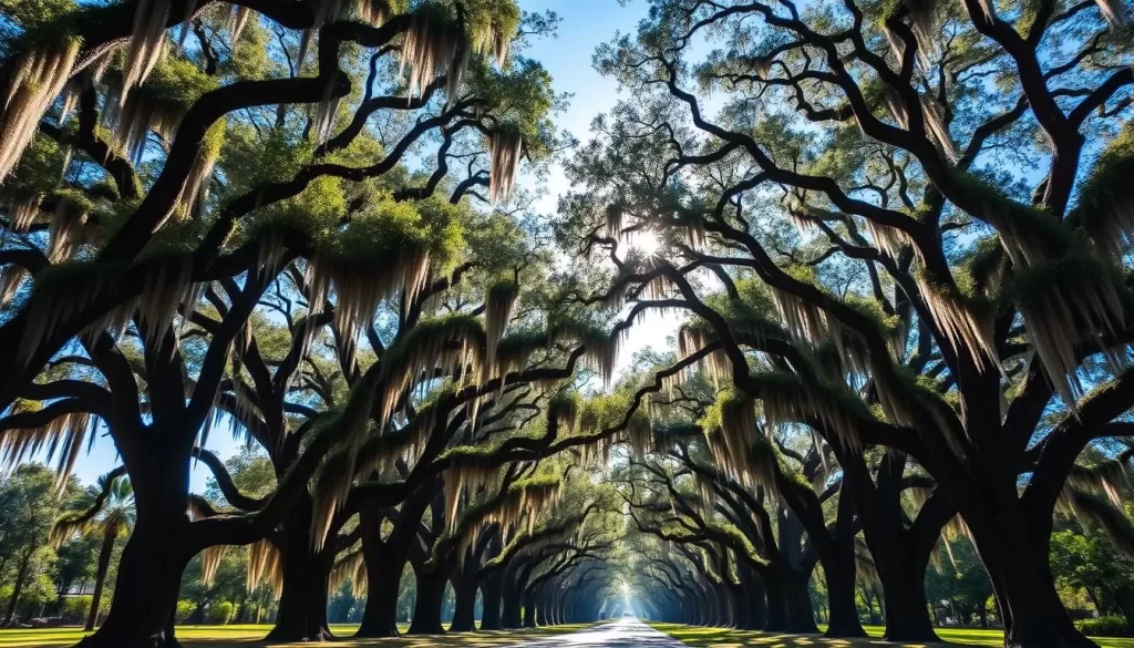 An image of Boone Hall Plantation's Avenue of Oaks