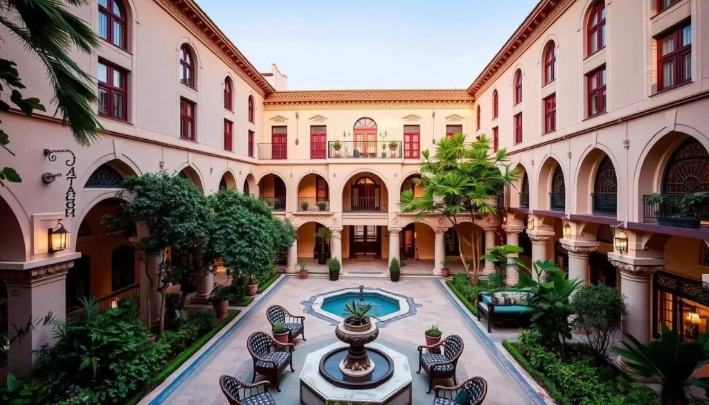 An image of Grand Babil Otel's courtyard