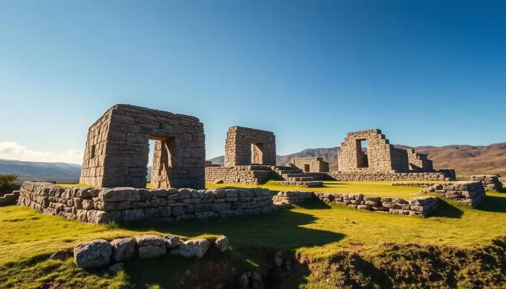 An image of Ingapirca Ruins, Ecuador's most significant Inca archaeological site.