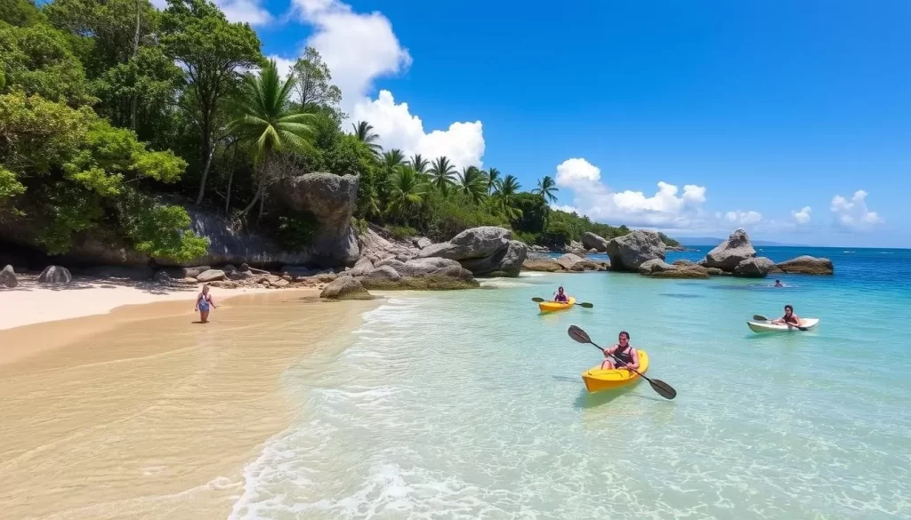 An image of Romar Beach, highlighting its natural beauty and opportunities for water activities.