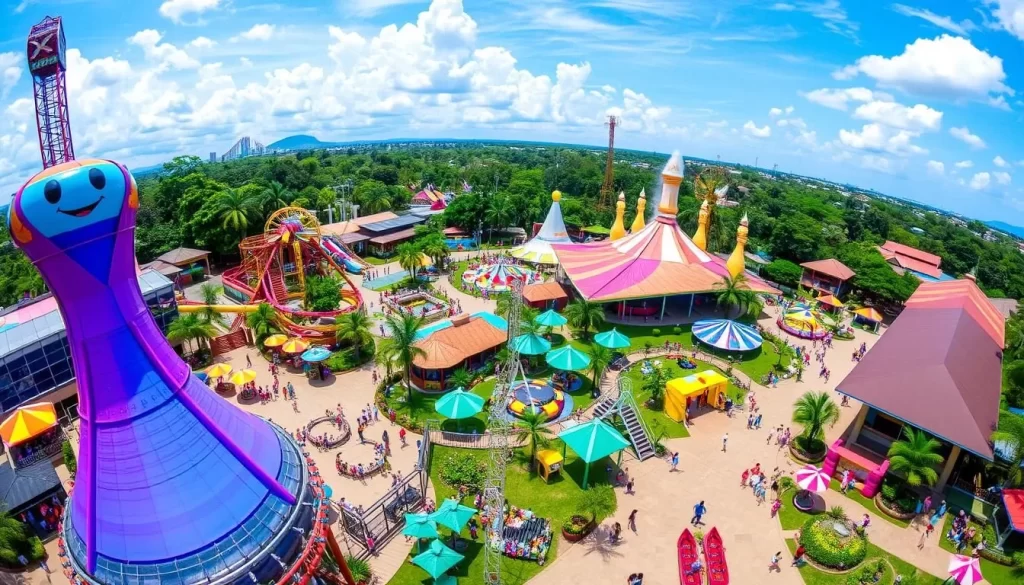 An image of X Park Port Dickson with thrilling rides and attractions.