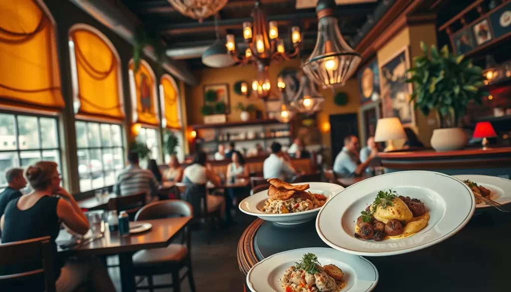An image of a Charleston restaurant serving Lowcountry cuisine.