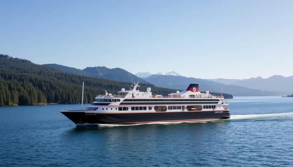 An image of a cruise ship on Lake Coeur d'Alene