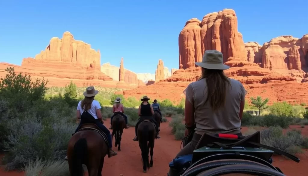 An image of a horseback riding tour in Snow Canyon State Park