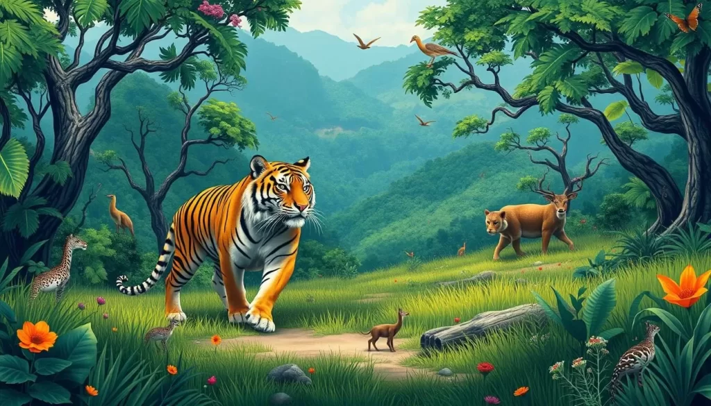 An image of a tiger in Simlipal National Park