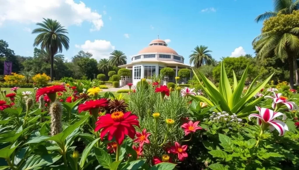 An image of the Botanical Gardens in Dar es Salaam, featuring its diverse plant species and serene atmosphere.