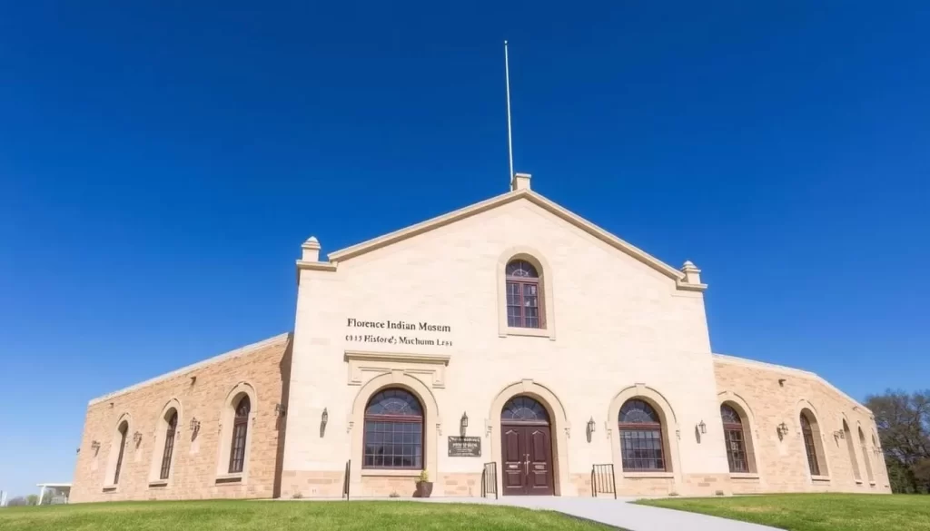 An image of the Florence Indian Mound and Museum's exterior, showcasing its historic significance.