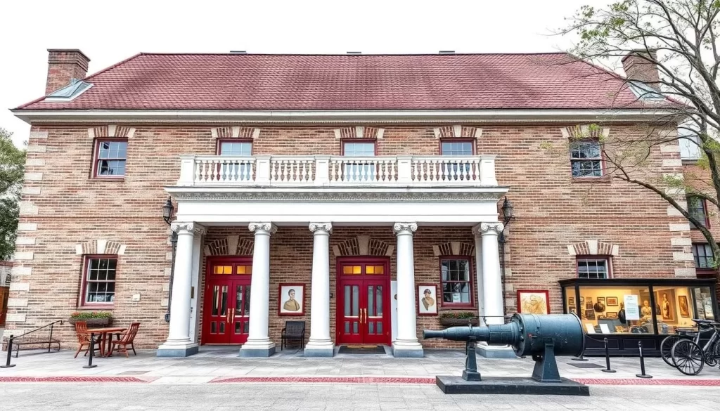 An image of the Fort Meade Museum building or its exhibits