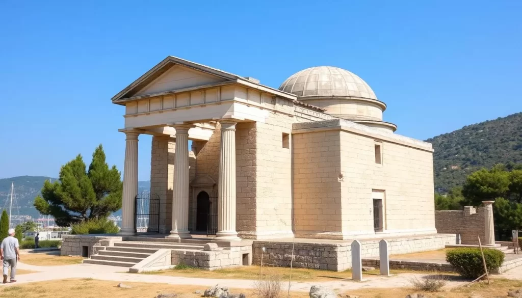 An image of the Mausoleum of Mausolus in Bodrum, Turkey