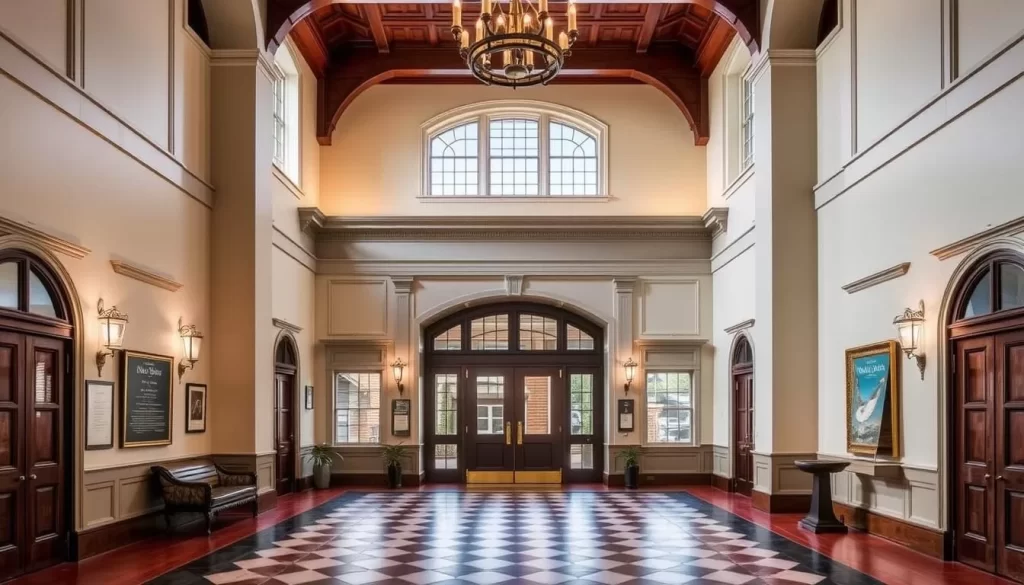 An image of the New Bedford Whaling Museum's grand entrance or main hall.