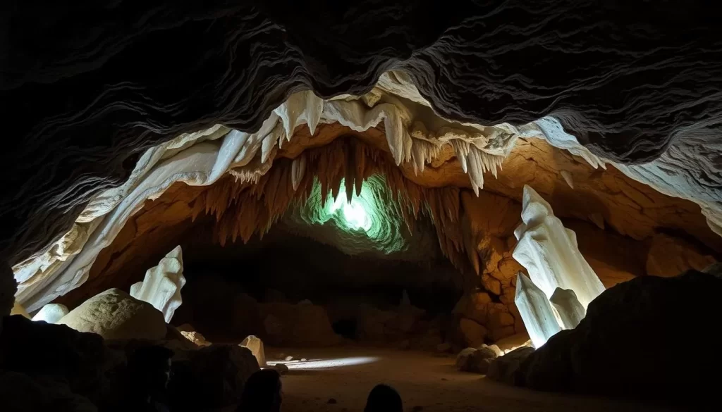 An image of the Sudwala Caves' Crystal Chamber, showcasing its breathtaking formations.