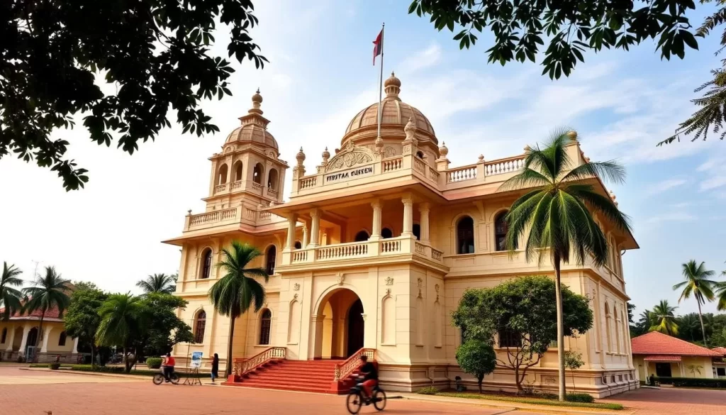 An image of the Tripura State Museum, showcasing its architectural grandeur and cultural significance.