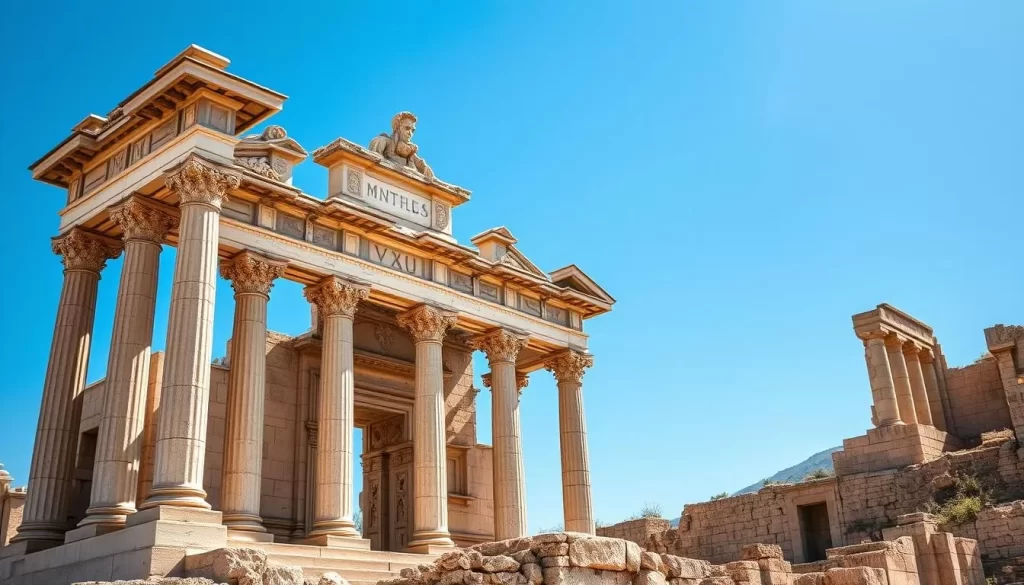 An image of the ancient city of Ephesus, showcasing its well-preserved ruins.