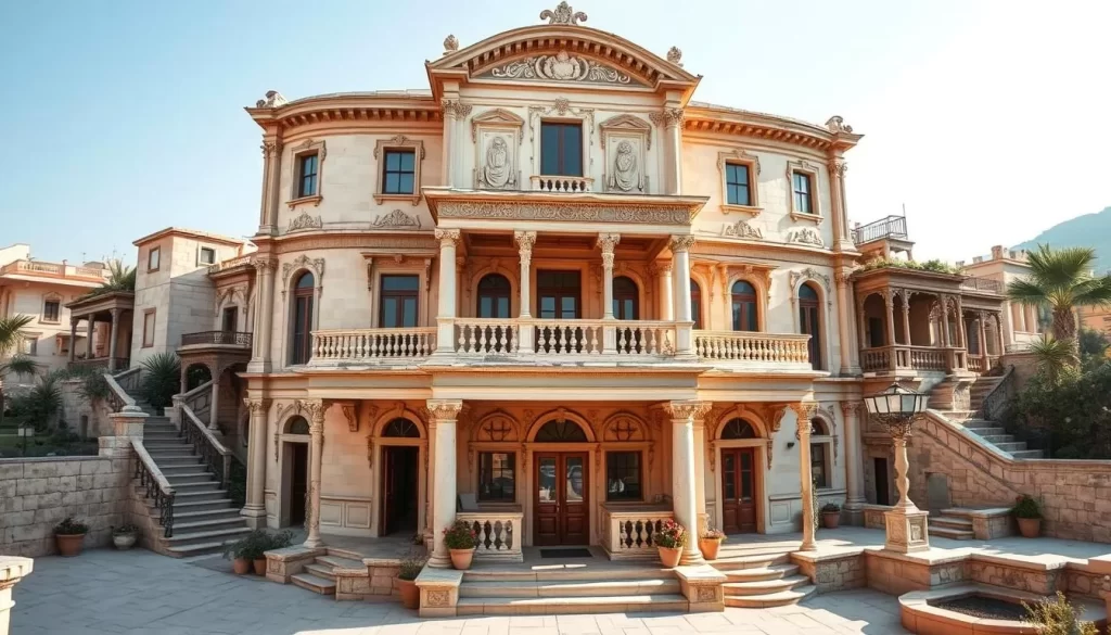 An image of the intricately designed Terrace Houses in Ephesus, showcasing the luxurious lifestyle of ancient Ephesians.