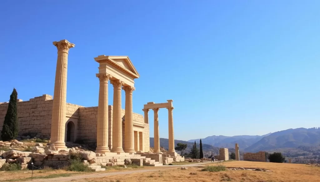 An image of the ruins of Selge or Seleucia