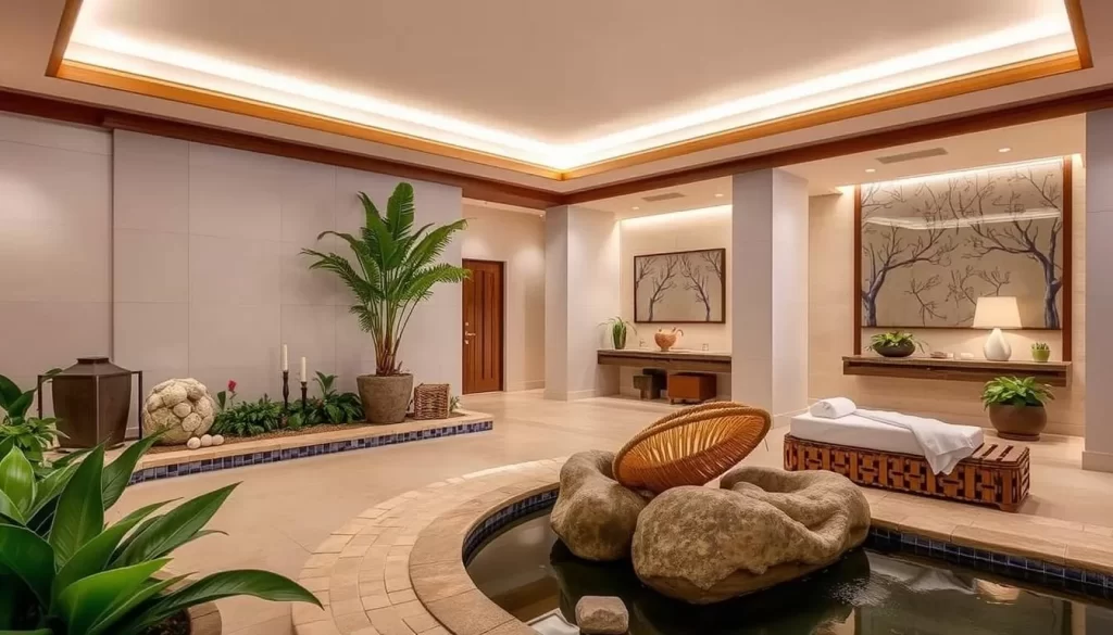 An image of the serene spa environment at Beach Club Resort & Spa
